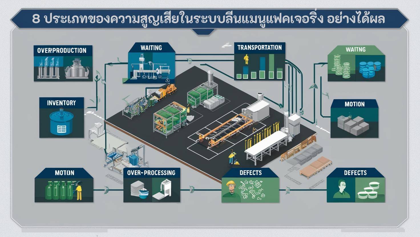8 types of waste in lean manufacturing 8 ประเภทของความสูญเสียในระบบลีนแมนูแฟคเจอริ่ง