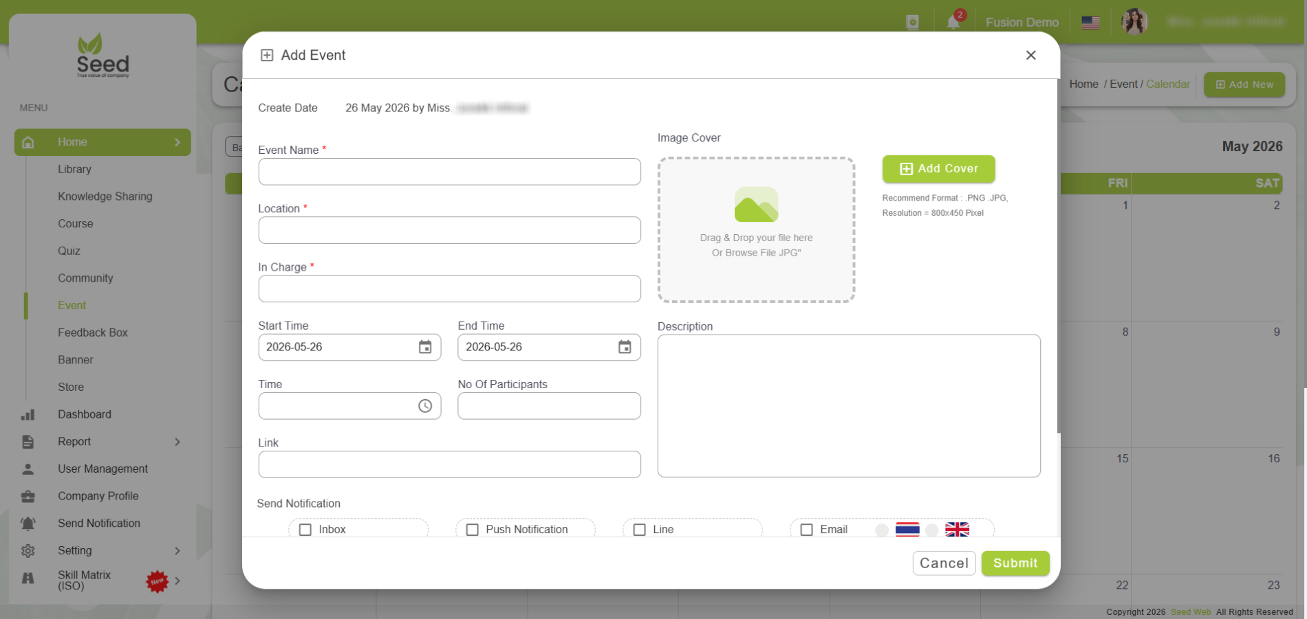 Event Dashboard