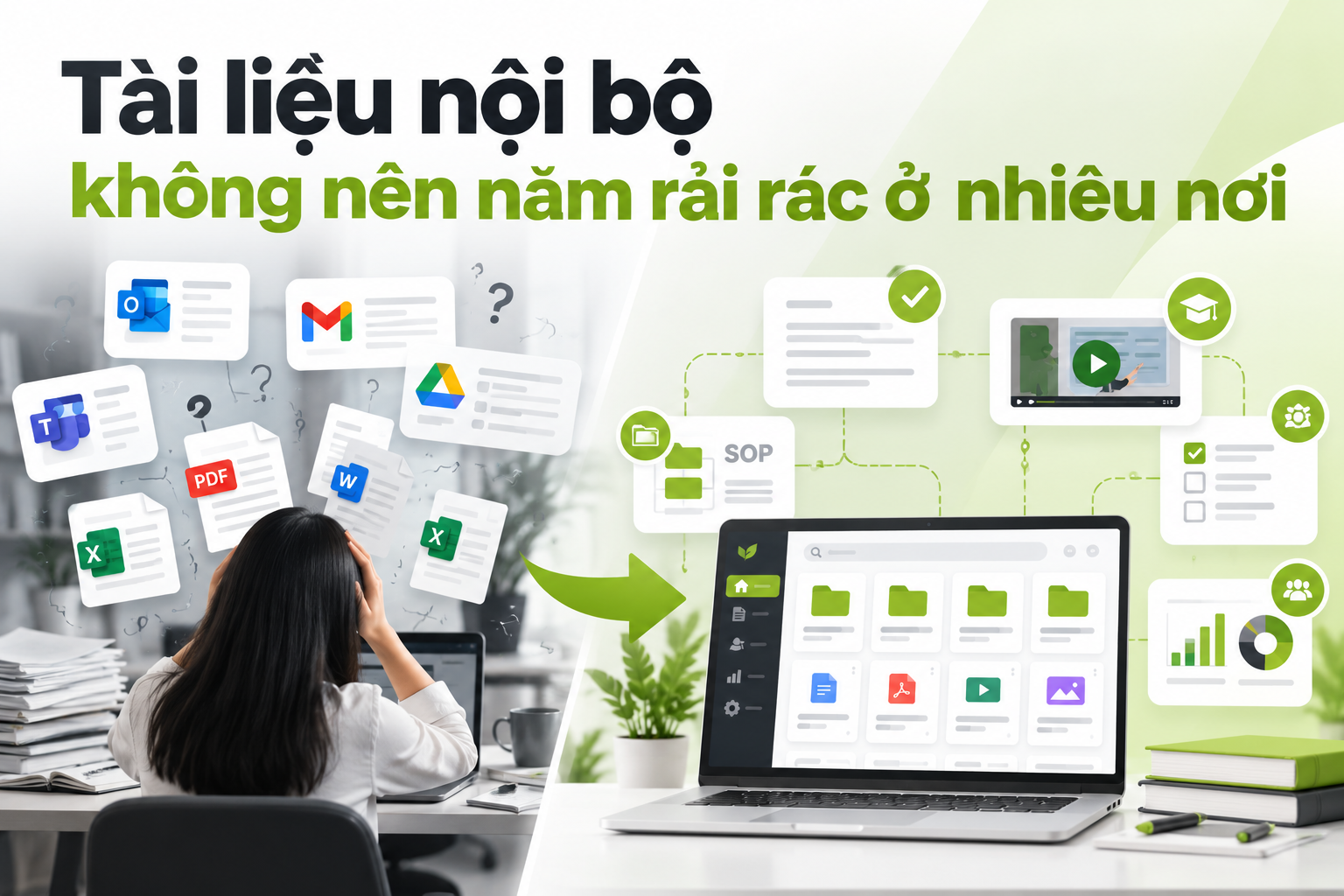 Tài liệu nội bộ không nên nằm rải rác ở nhiều nơi.