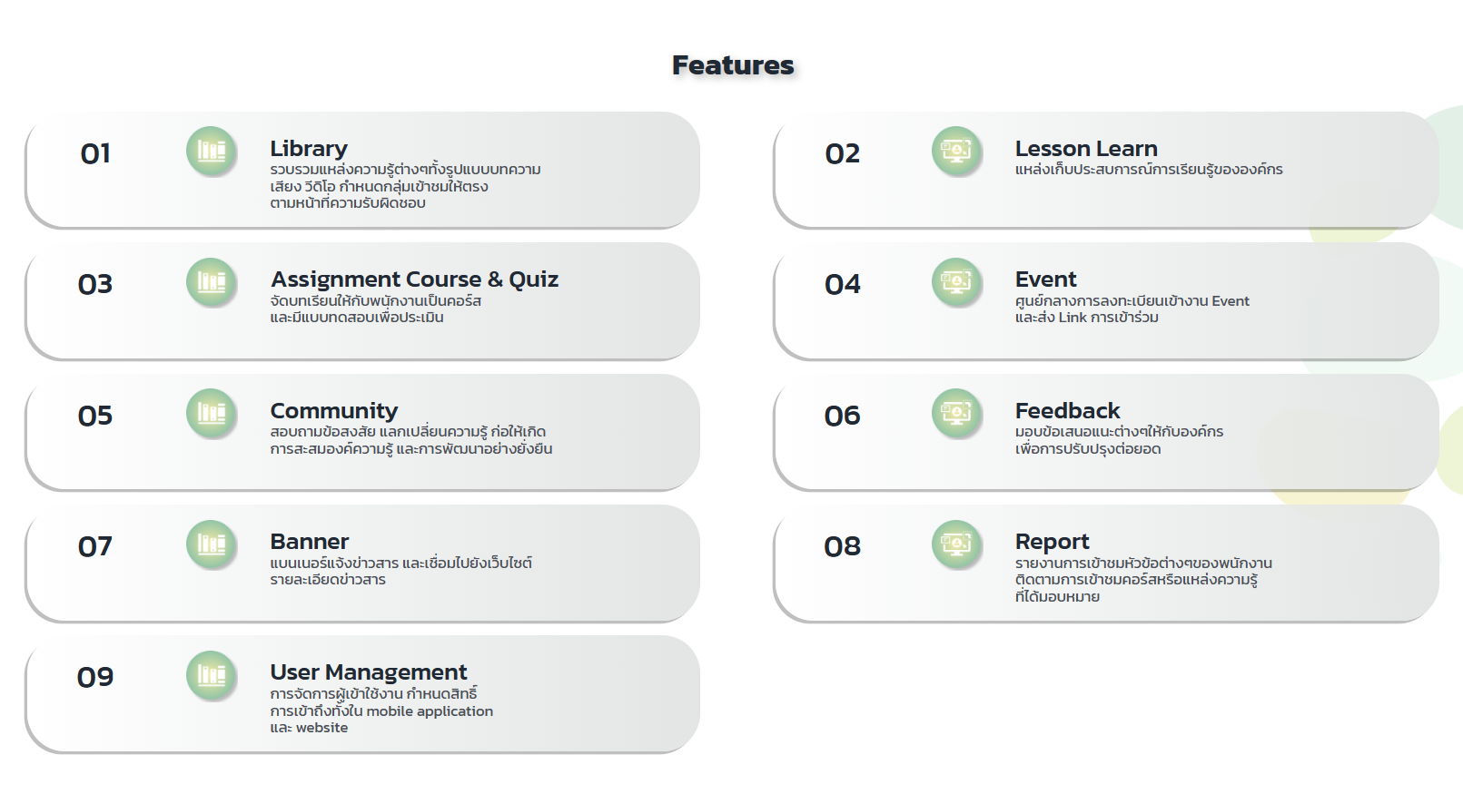 features of seedKM